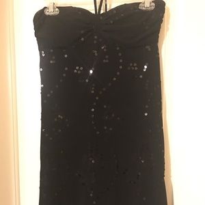 Black dress with sequins